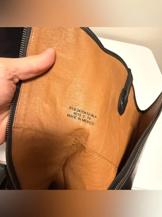 Frye Melissa Tall Riding Boot 3470412 Black Inside Zip Boots Women’s US 9.5 B - Picture 9 of 9